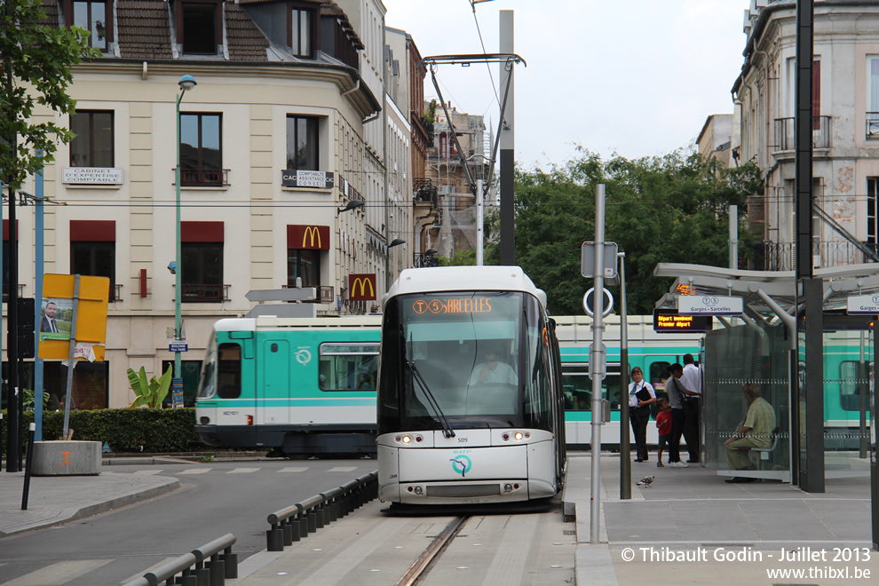 Rame Translohr STE3 509 - T5 de Paris