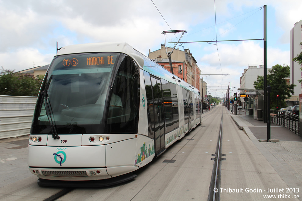 Rame Translohr STE3 509 - T5 de Paris