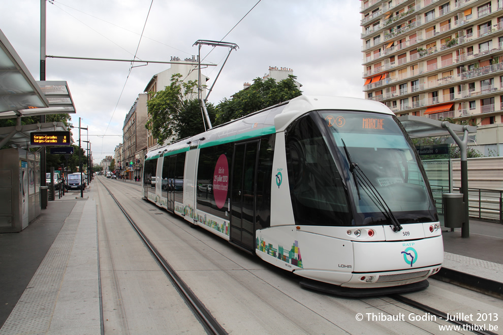 Rame Translohr STE3 509 - T5 de Paris