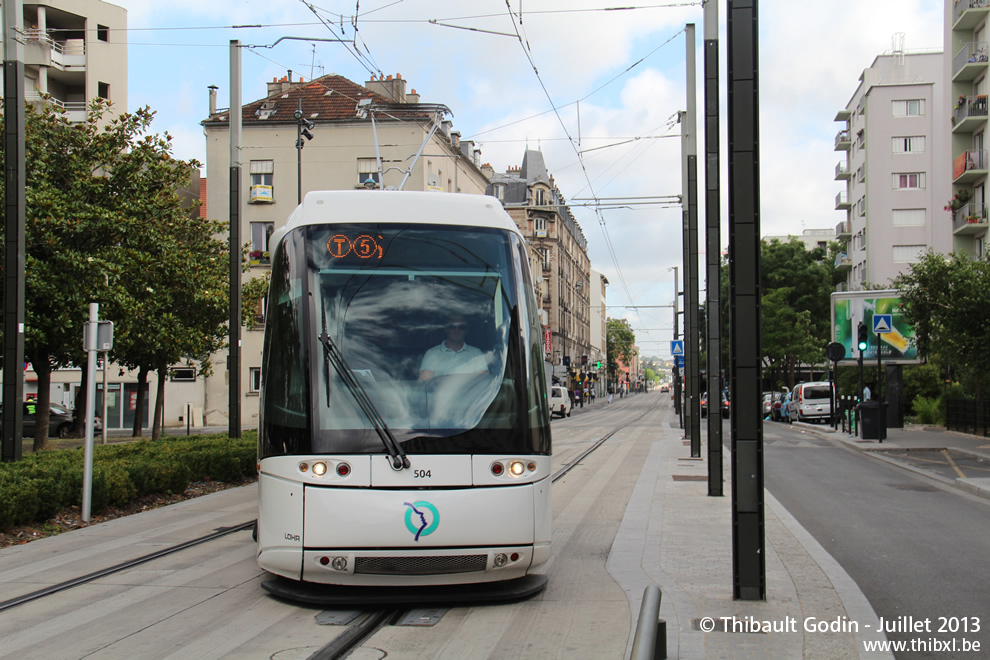 Rame Translohr STE3 504 - T5 de Paris