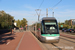 Translohr STE6 n°617 sur la ligne T6 (RATP) à Clamart