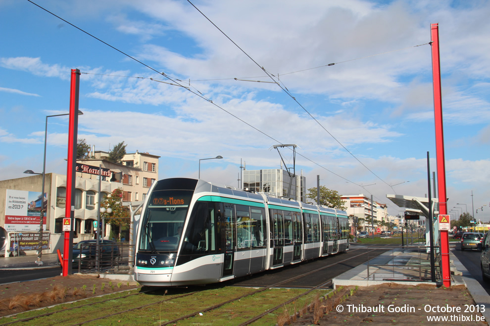 Rame Alstom Citadis 701 - T7 de Paris