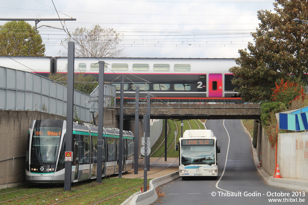 Rame Alstom Citadis 702 - T7 de Paris