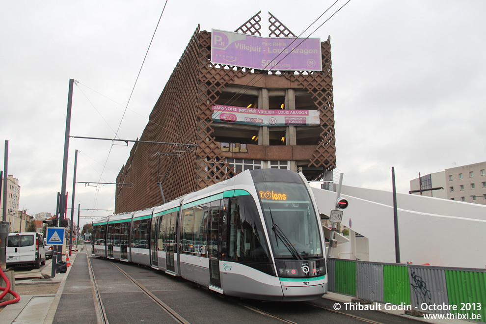 Rame Alstom Citadis 707 - T7 de Paris