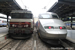 Alstom BB 15000 n°15005 et Alstom TGV 28000 Réseau n°504 (motrices 28007/28008 - SNCF) à Gare de l'Est (Paris)