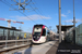 Alstom Citadis Dualis U 53600 TT309 (motrices n°53617/53618 - SNCF) sur la ligne T11 (Transilien) au Bourget