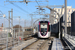 Alstom Citadis Dualis U 53600 TT309 (motrices n°53617/53618 - SNCF) sur la ligne T11 (Transilien) au Bourget