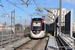 Alstom Citadis Dualis U 53600 TT307 (motrices n°53613/53614 - SNCF) sur la ligne T11 (Transilien) au Bourget