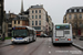 Irisbus Agora L n°5114 (AR-792-ER) et n°5105 (AR-590-EP) sur la ligne F2 (Astuce) à Rouen