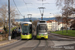 CAF Urbos 3 n°951 et Alsthom-Vevey-Duewag STE 2 n°923 sur la ligne T1 (STAS) à Saint-Etienne