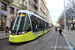 CAF Urbos 3 n°955 sur la ligne T1 (STAS) à Saint-Etienne