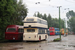 AEC Regal III Roe n°22 (MDT 222) et Leyland Atlantean PDR1/1 Park Royal n°1357 (657 BWB) au Trolleybus Museum à Sandtoft