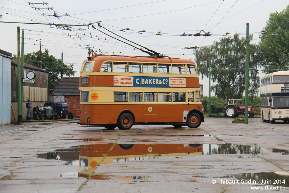 Sunbeam W4 72 de Maidstone au Trolleybus Museum à Sandtoft