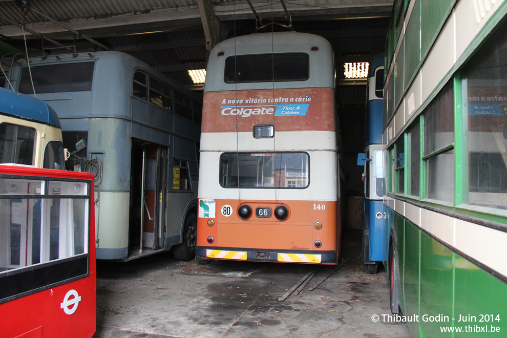 Lancia 120.003 Dalfa n°140 (66) de Porto au Trolleybus Museum à Sandtoft