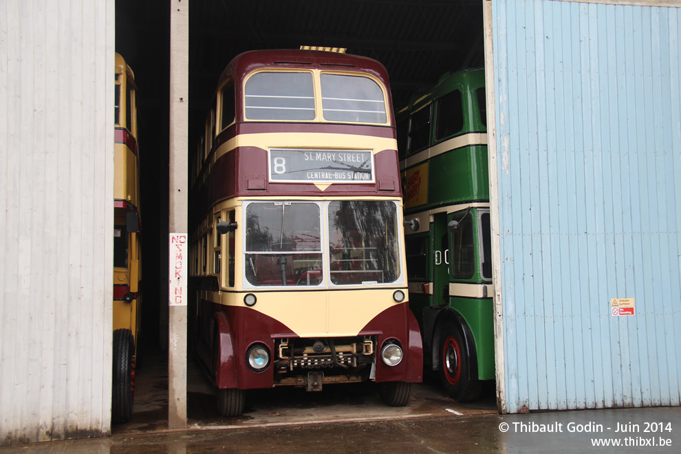 AEC 664T 203 de Cardiff - Musée des Trolleybus de Sandtoft