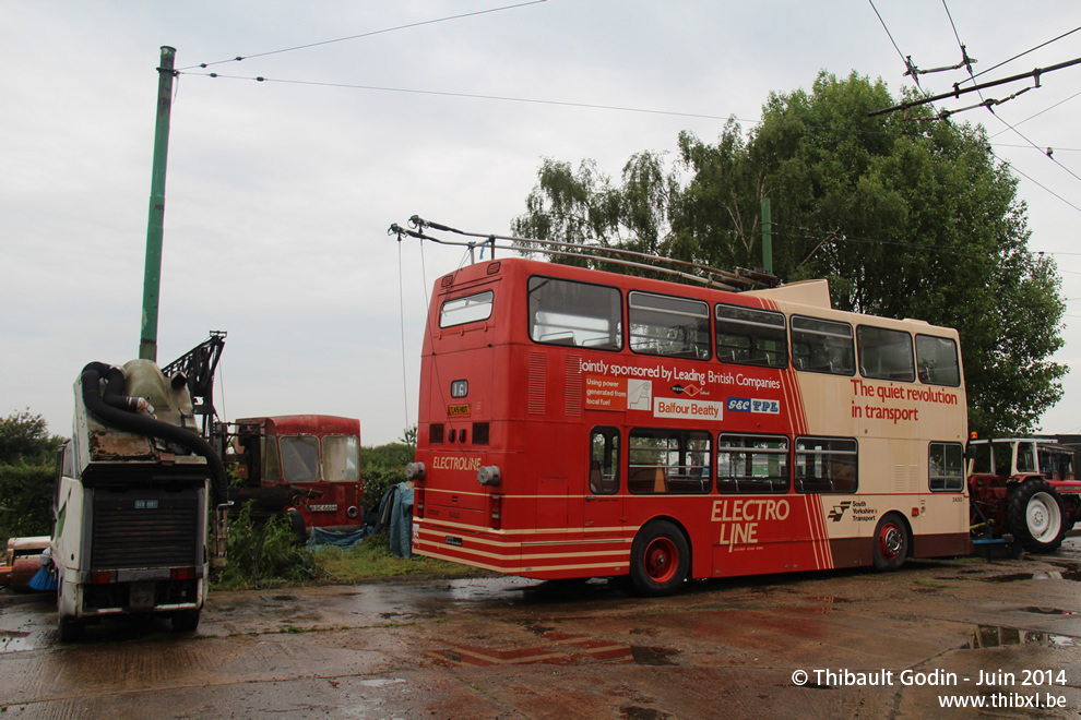 Dennis Dominator Alexander RH n°2450 (C45 HDT) du South Yorkshire au Trolleybus Museum à Sandtoft