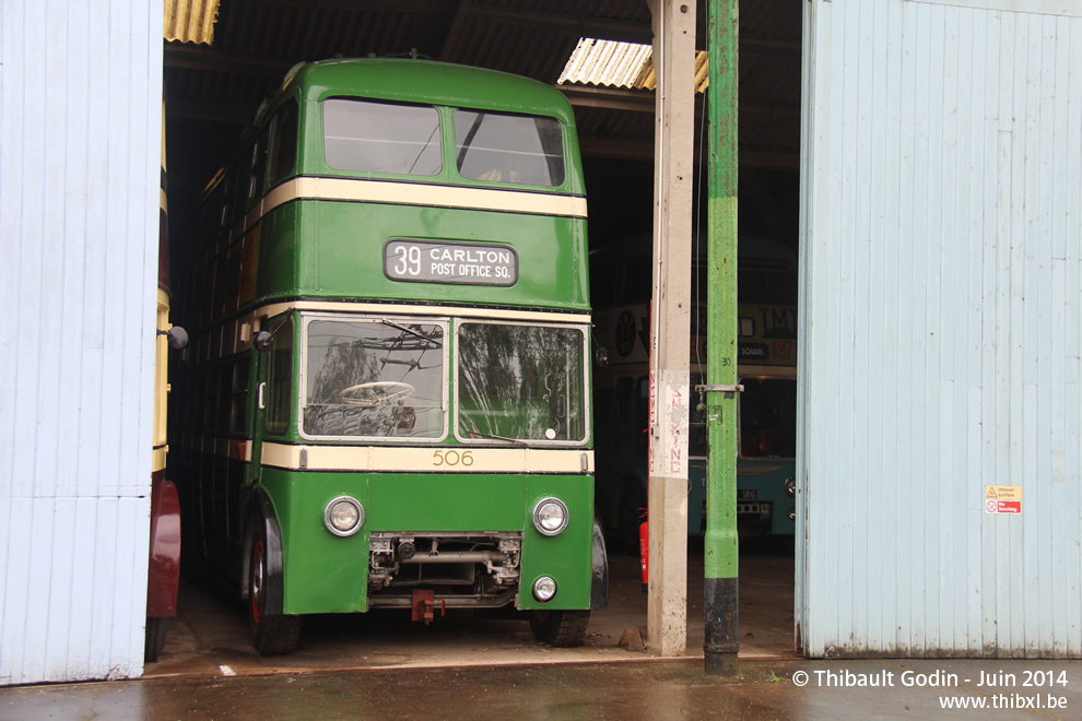 BUT 9641T 493 de Nottingham - Musée des Trolleybus de Sandtoft