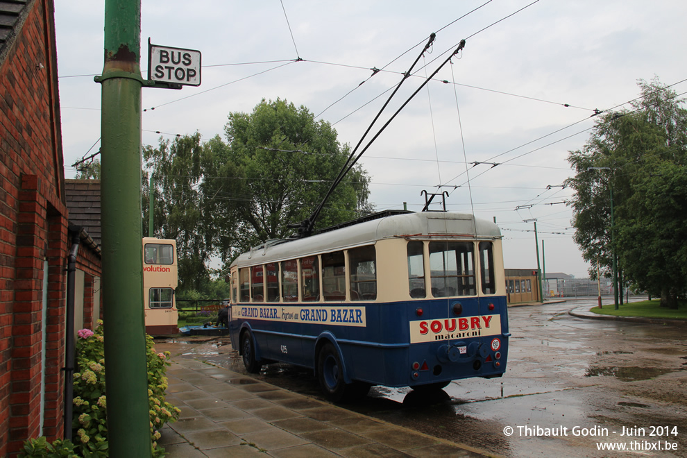 Trolleybus FN TB I T32 n°425 (5425P) de Liège au Trolleybus Museum à Sandtoft