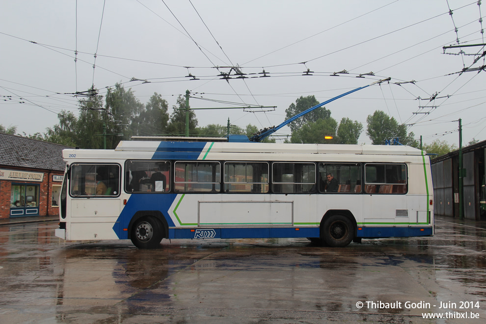 Renault ER 100 n°202 (8319 JD 13) de Marseille au Trolleybus Museum à Sandtoft