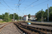 Voies sur la ligne S1 (Saarbahn) à Sarrebruck (Saarbrücken)