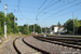 Voies sur la ligne S1 (Saarbahn) à Sarrebruck (Saarbrücken)