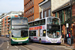 Alexander Dennis E40D Enviro400 Hybrid n°12173 (YN62 BXX) et Volvo B7TL Wright Eclipse Gemini n°37022 (YJ06 XKL) à Sheffield