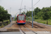 Siemens-Duewag Supertram n°105 sur la Blue Line (Sheffield Supertram) à Sheffield