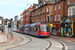 Siemens-Duewag Supertram n°124 sur la Yellow Line (Sheffield Supertram) à Sheffield