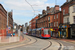 Siemens-Duewag Supertram n°124 sur la Yellow Line (Sheffield Supertram) à Sheffield