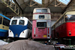 Leyland Lion LT7C n°34 (BTB 928) et Leyland Titan PD2/9 D.J. Davies n°E78 (CDJ 878) au North West Museum of Road Transport à St Helens