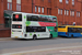 Volvo B5L Wright Eclipse Gemini 2 Hybrid n°5518 (BX13 JNZ) sur la ligne 1 (West Midlands Bus) à Wolverhampton