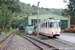 Westwaggon-Siemens GT4 n°106 Der Remscheider devant le dépôt du Bergisches Straßenbahnmuseum à Wuppertal