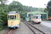 Talbot T2 n°105 Der Elberfelder et Westwaggon-Siemens GT4 n°106 Der Remscheider devant le dépôt du Bergisches Straßenbahnmuseum à Wuppertal