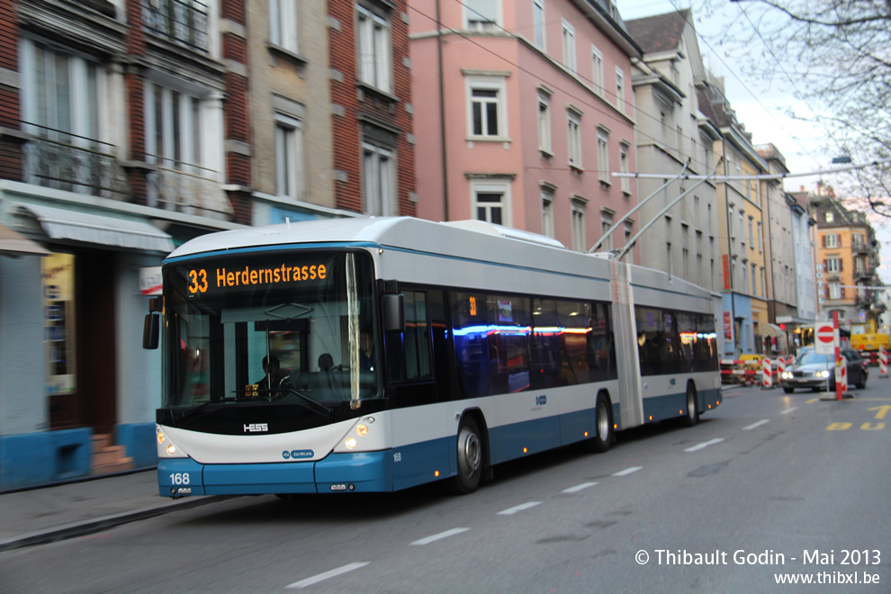 Hess Vossloh-Kiepe BGT-N2C (Swisstrolley 3) - Trolleybus de Zurich