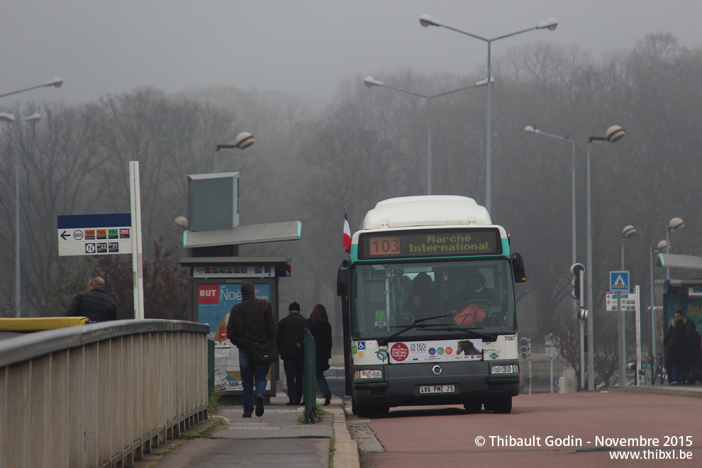 Bus 7087 (486 PMC 75) sur la ligne 103 (RATP) à Thiais