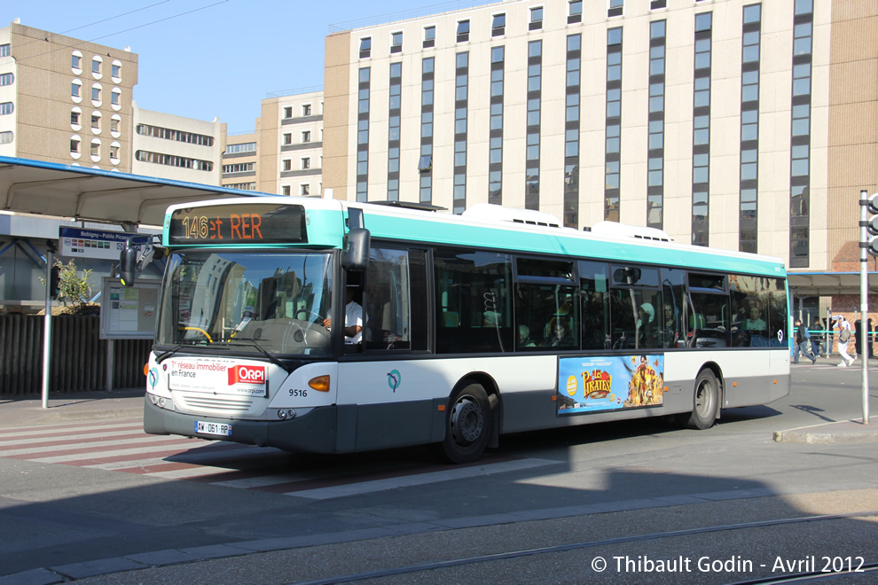 Bus 9516 (AW-061-RP) sur la ligne 145 (RATP) à Bobigny