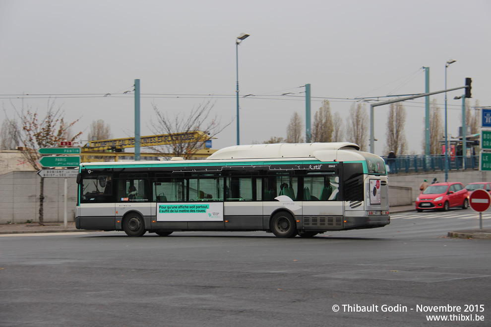 Bus 5942 (BS-981-CA) sur la ligne 147 (RATP) à Noisy-le-Sec