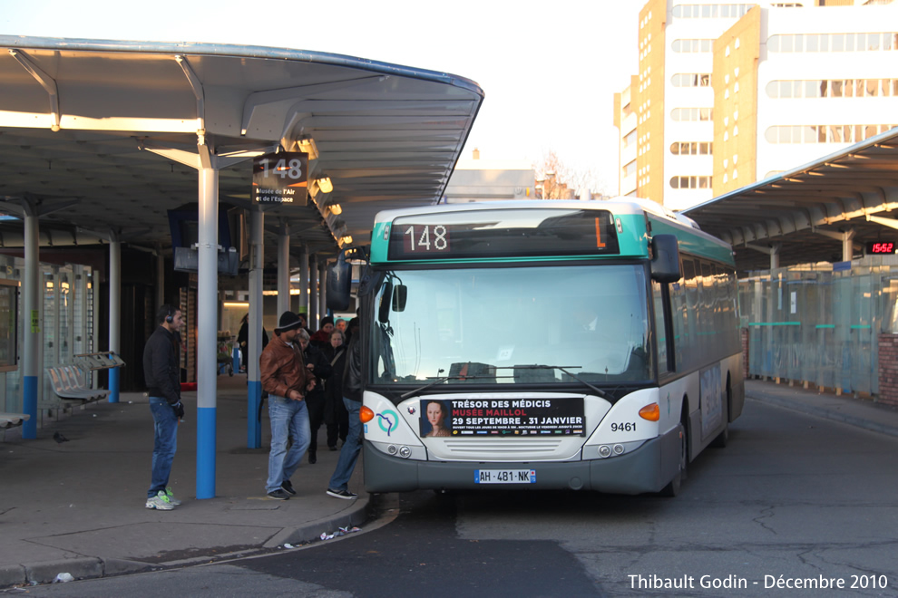 Bus 9461 (AH-481-NK) sur la ligne 147 (RATP) à Bobigny