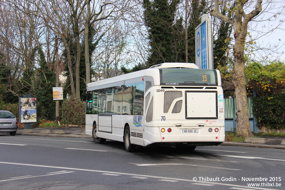 Bus 5049 (AD-650-JC) sur la ligne 15 (Valmy) à Montmagny