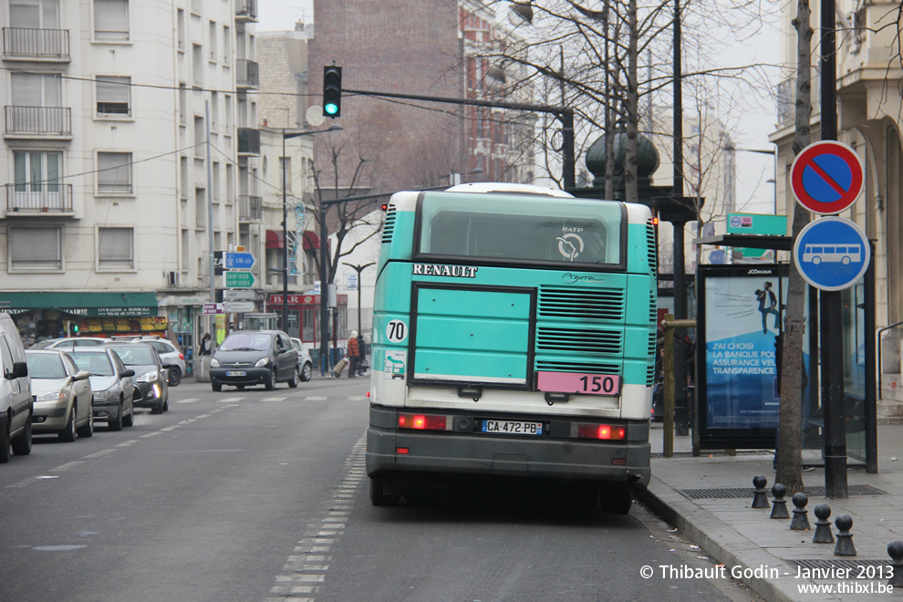 Bus 4567 (CA-472-PB) sur la ligne 150 (RATP) à Aubervilliers