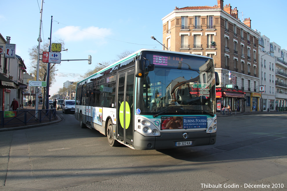 Bus 5130 (BB-322-KA) sur la ligne 151 (RATP) à Drancy