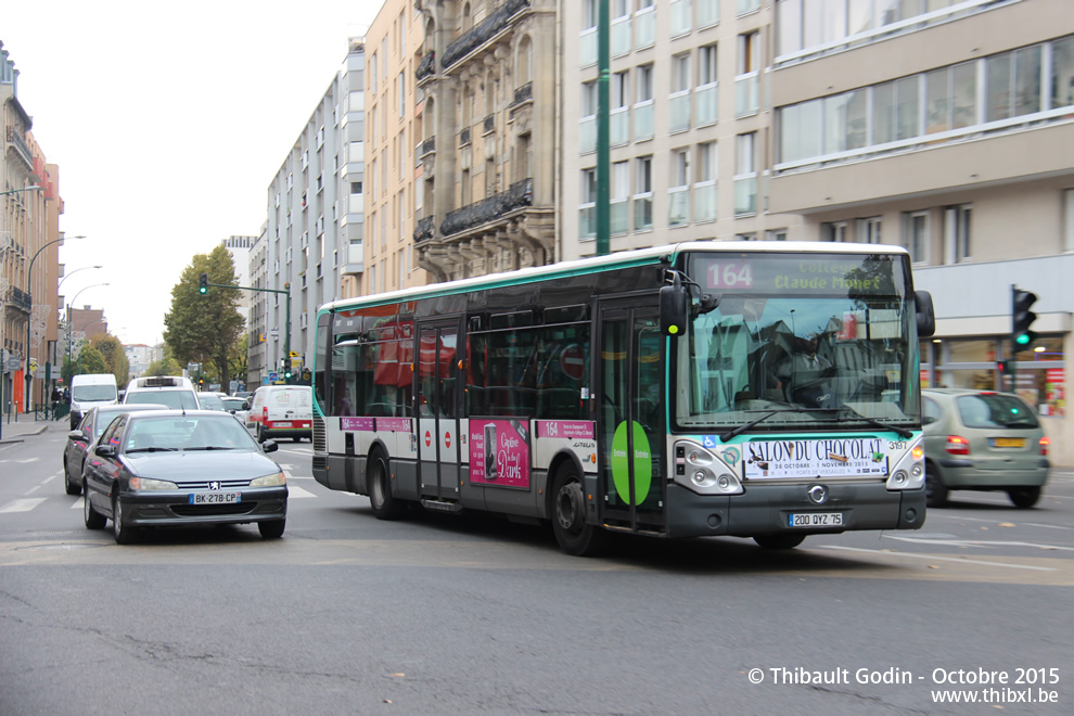 Bus 3197 (200 QYZ 75) sur la ligne 164 (RATP) à Colombes