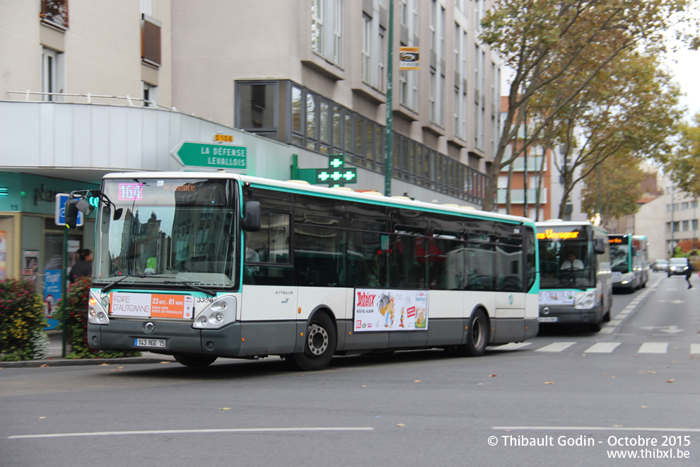 Bus 3356 (173 RGE 75) sur la ligne 164 (RATP) à Colombes