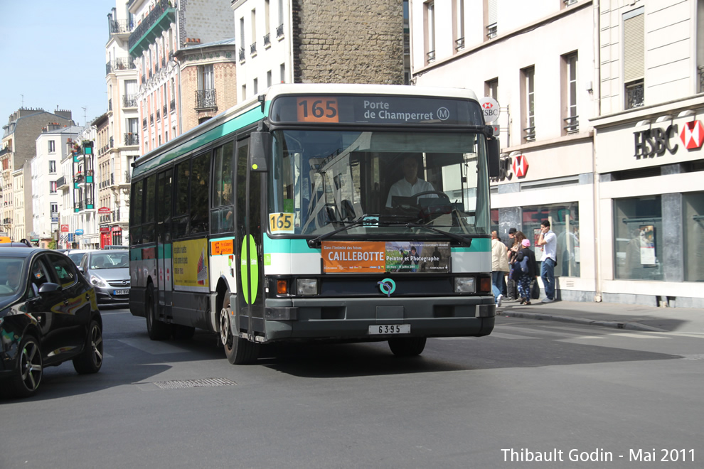 Bus 6395 sur la ligne 165 (RATP) à Asnières-sur-Seine