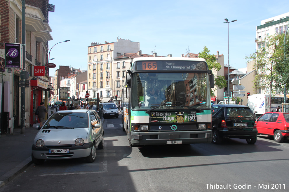 Bus 6346 sur la ligne 165 (RATP) à Asnières-sur-Seine