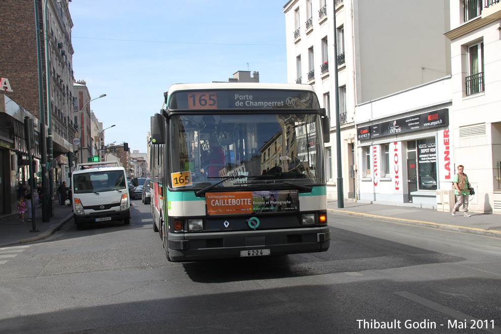 Bus 6224 sur la ligne 165 (RATP) à Asnières-sur-Seine