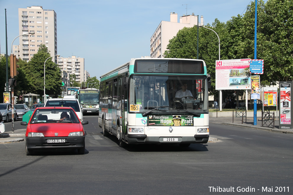 Bus 2059 sur la ligne 165 (RATP) à Asnières-sur-Seine