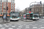 Bus 2140 sur la ligne 166 (RATP) à Porte de Clignancourt (Paris)