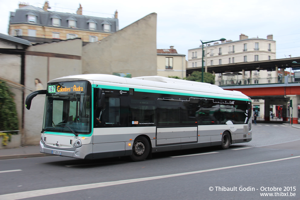 Bus 1120 (DT-405-LE) sur la ligne 167 (RATP) à Colombes