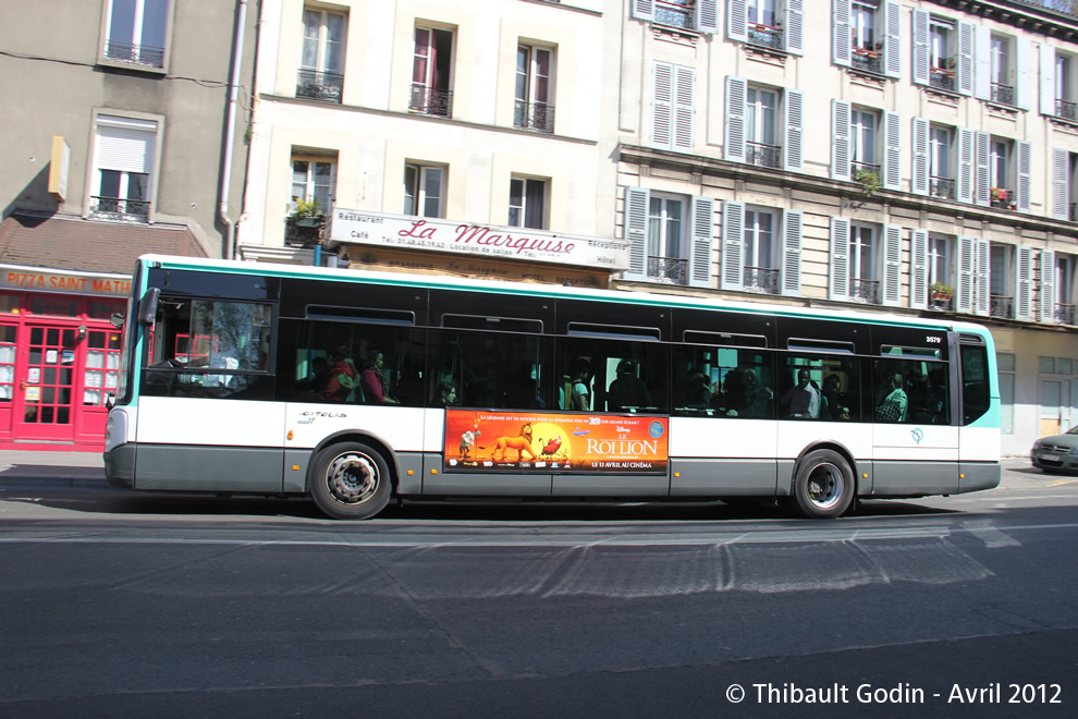 Bus 3579 (AC-172-MC) sur la ligne 170 (RATP) à Pantin